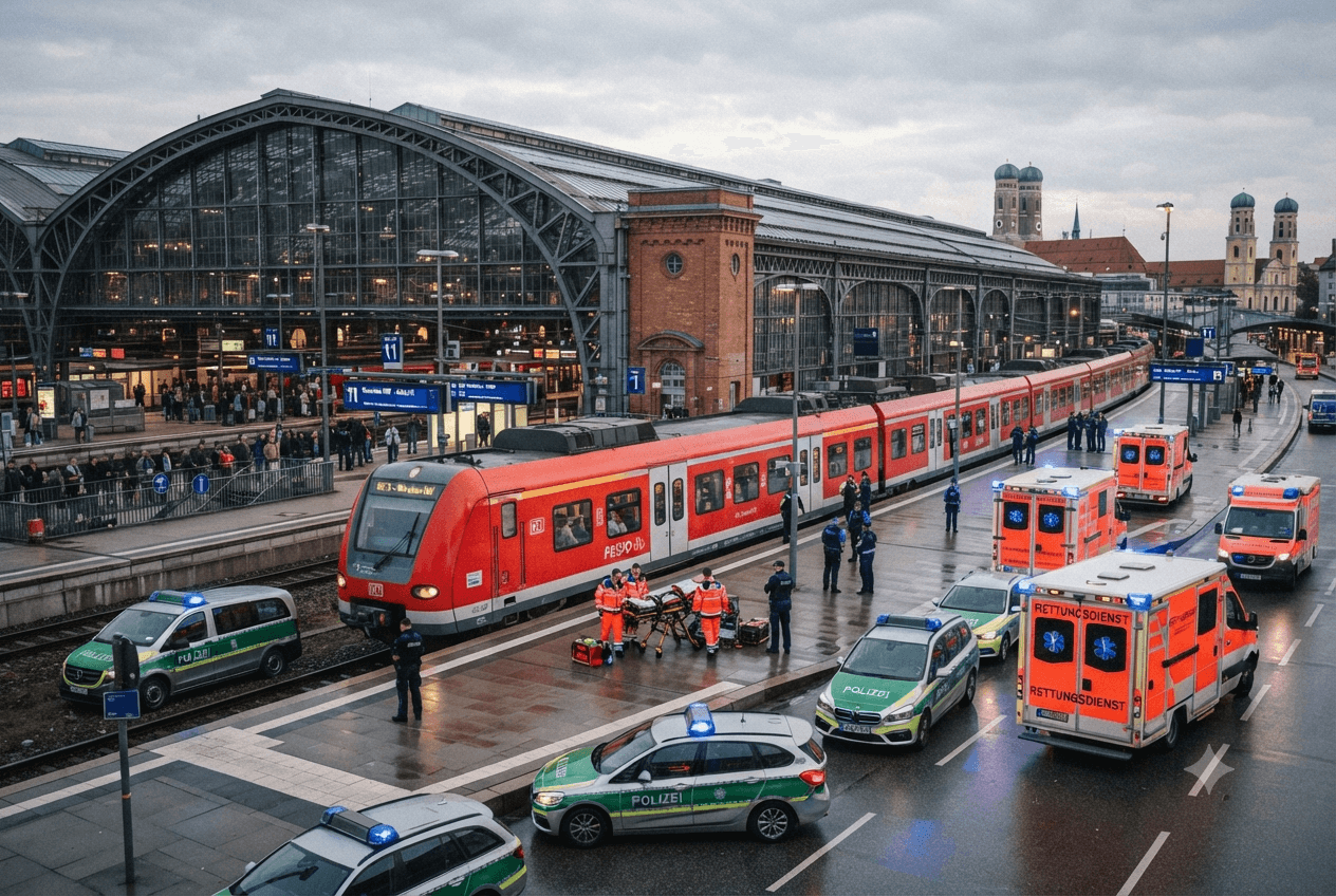 Southern Germany Stabbing: Knife Assailant Kills Two and Injures Four on Regional Train Service Southern Germany Stabbing: Knife Assailant Kills Two and Injures Four on Regional Train Service
