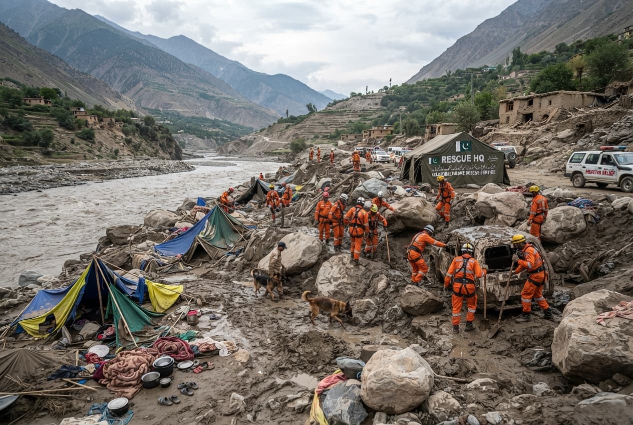 Flash Flood Disaster, Pakistan: Raging Waters Sweep Away Tourist Camp Leaving Six Dead Flash Flood Disaster, Pakistan: Raging Waters Sweep Away Tourist Camp Leaving Six Dead