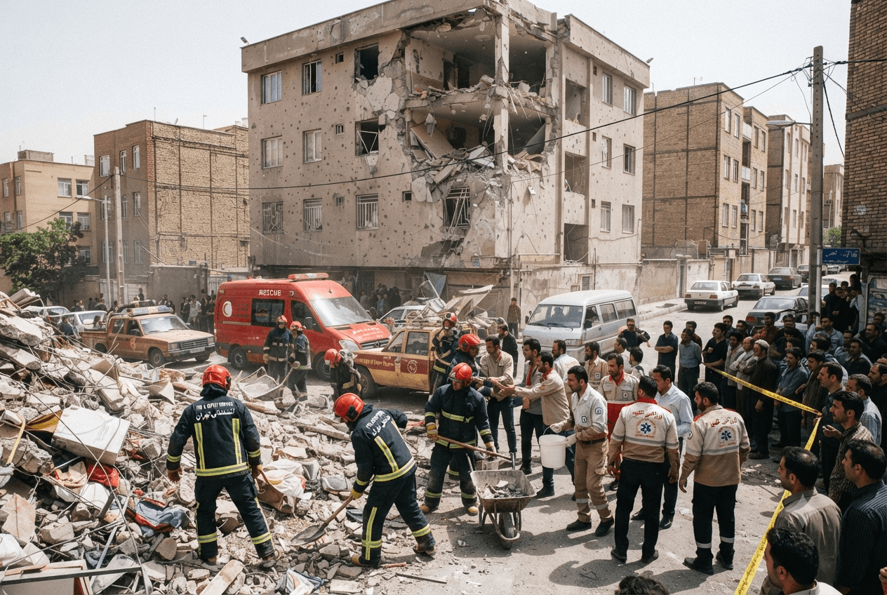 Gas Leak Explosion: Residential Complex Blast in Tehran Leaves Two Dead and Several Hospitalized Gas Leak Explosion: Residential Complex Blast in Tehran Leaves Two Dead and Several Hospitalized