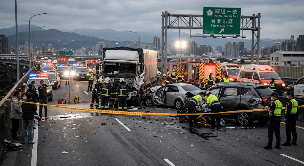 Tragedy in Taiwan: 3 Dead After Horrific Multi-Vehicle Highway Collision Tragedy in Taiwan: 3 Dead After Horrific Multi-Vehicle Highway Collision