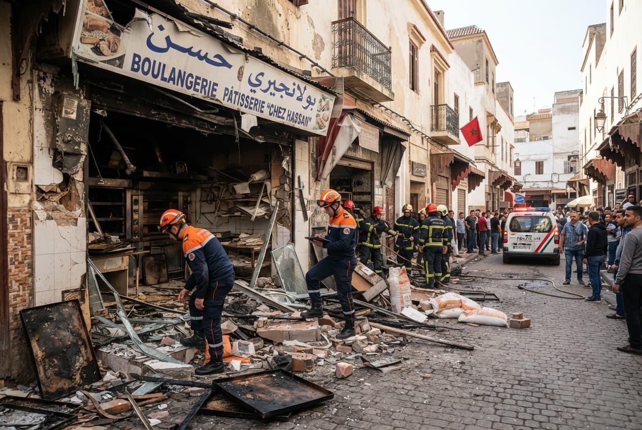Bakery Explosion Today: Casablanca Blast Destroys Commercial Storefront and Kills Three Workers Bakery Explosion Today: Casablanca Blast Destroys Commercial Storefront and Kills Three Workers