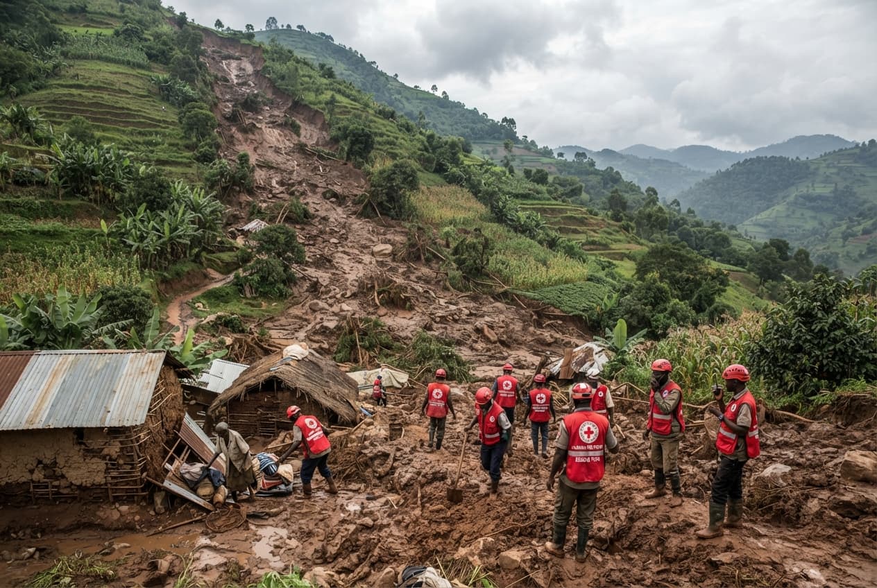 Mudslide Devastation: Mountain Slope Collapse in Eastern Uganda Kills Eleven Villagers Mudslide Devastation: Mountain Slope Collapse in Eastern Uganda Kills Eleven Villagers