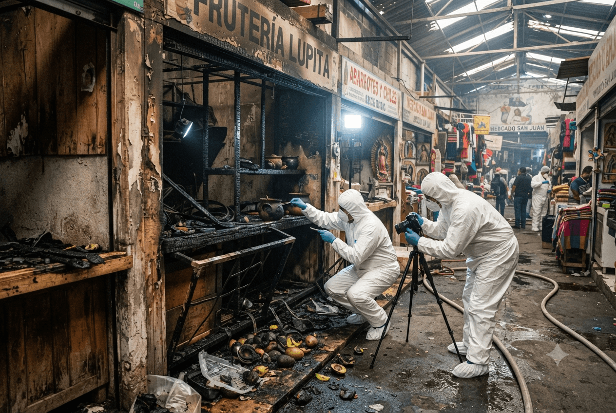 Extortion Arson Attack: Market Stall Fire Bombing Leaves Owner Fatally Injured In Commercial District Extortion Arson Attack: Market Stall Fire Bombing Leaves Owner Fatally Injured In Commercial District