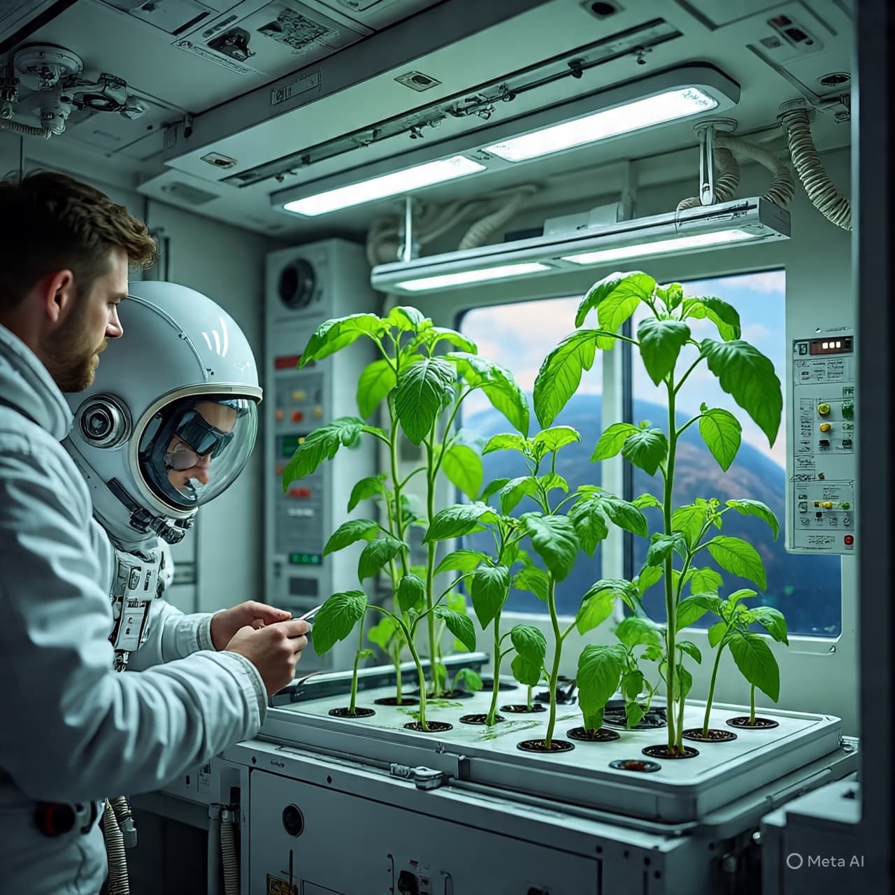 In the Quiet Garden Above the Earth: When Tomatoes Ripened Beneath the Silence of Orbit In the Quiet Garden Above the Earth: When Tomatoes Ripened Beneath the Silence of Orbit