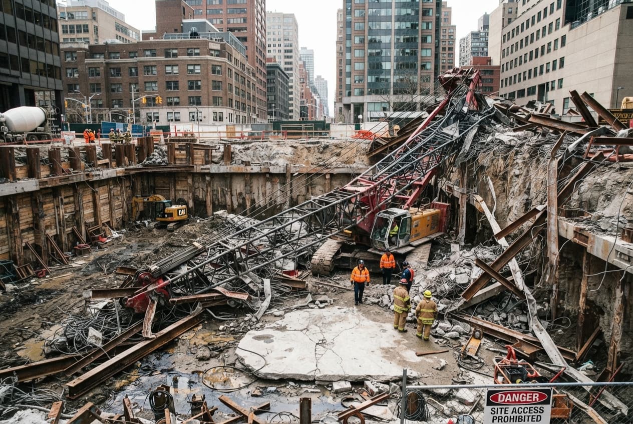 Structural Crane Collapse in Brazil: Urban Infrastructure Project Incident Leaves Two Construction Workers Dead Structural Crane Collapse in Brazil: Urban Infrastructure Project Incident Leaves Two Construction Workers Dead