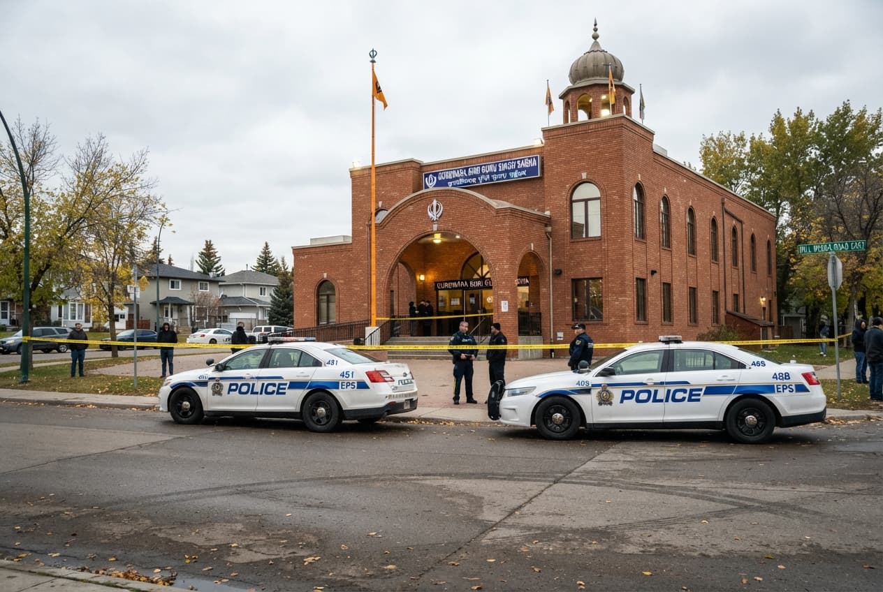 Temple Stabbing Shocks Edmonton: Worshippers Injured Inside Local Gurdwara as Suspect Faces Charges Temple Stabbing Shocks Edmonton: Worshippers Injured Inside Local Gurdwara as Suspect Faces Charges