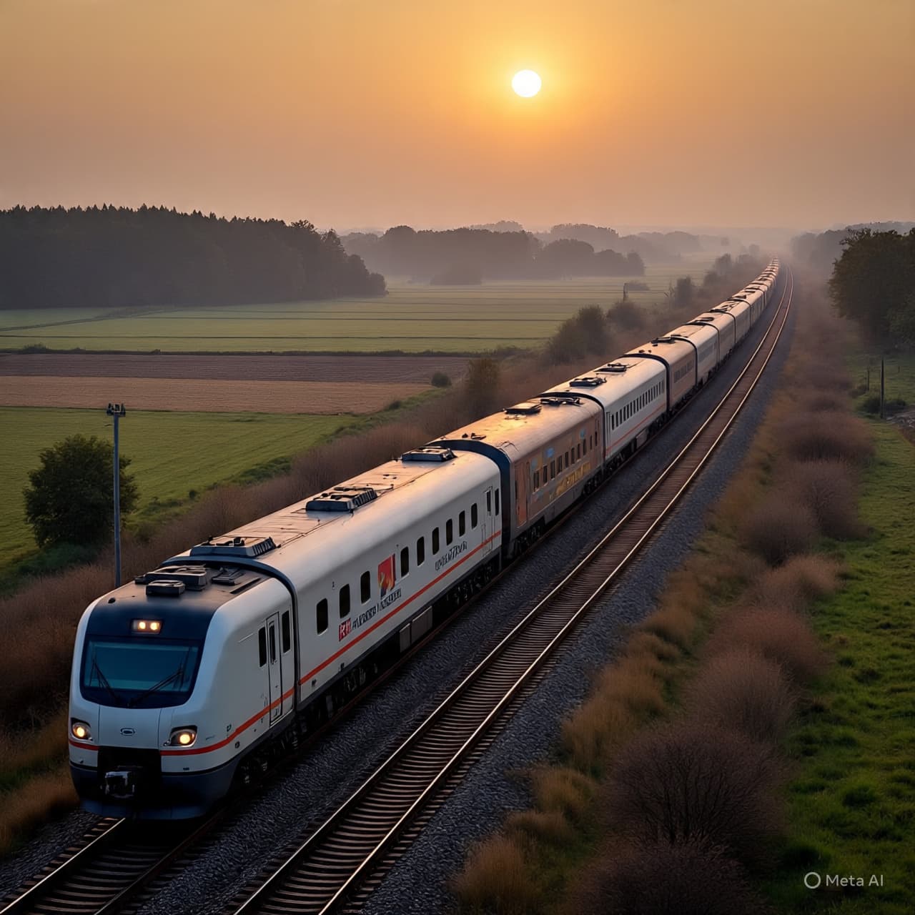 Across Fields and Along Lines, The Quiet Pulse of a Train Meets Its Risk Across Fields and Along Lines, The Quiet Pulse of a Train Meets Its Risk