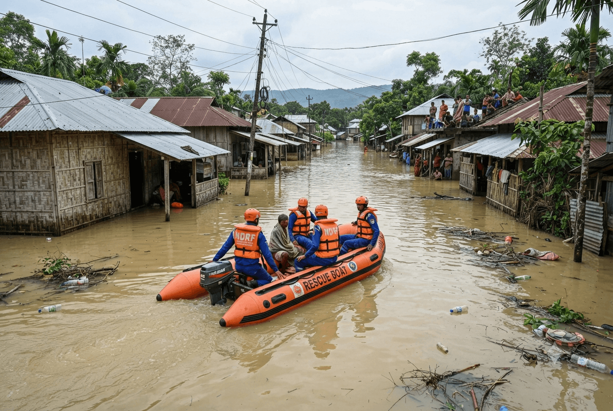 Disaster Management Stretched: Assam Death Toll Hits Eighty-Two Following Persistent Monsoon Rains Across Districts Disaster Management Stretched: Assam Death Toll Hits Eighty-Two Following Persistent Monsoon Rains Across Districts