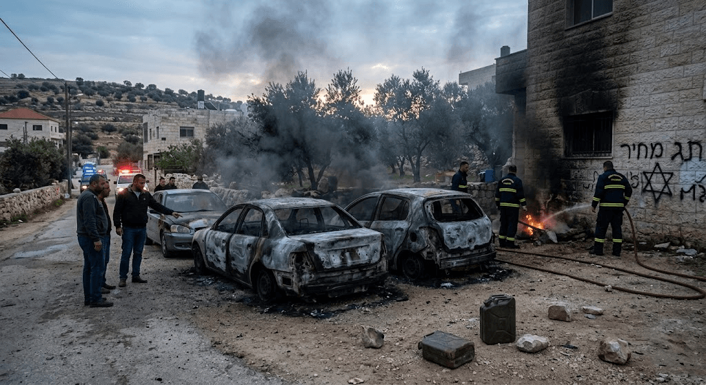 Extremist Surge: Settlers Torch Palestinian Vehicles in Violent Nablus Rampage Extremist Surge: Settlers Torch Palestinian Vehicles in Violent Nablus Rampage