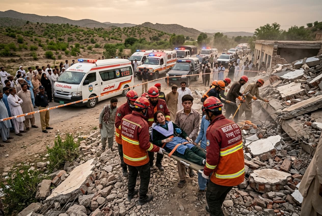 Peshawar School Horror: Roof Collapse Kills 34 Students, One Teacher, 50 Injured in Pakistan Peshawar School Horror: Roof Collapse Kills 34 Students, One Teacher, 50 Injured in Pakistan