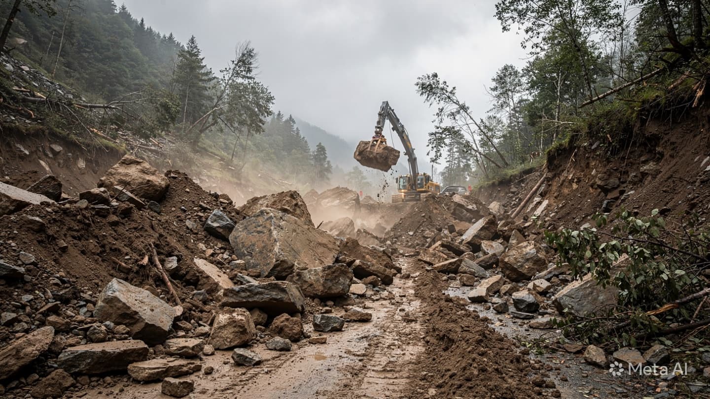 Fatal Mudslide Near West Sumatra: Main Road Remains Impassable With One Person Confirmed Dead Fatal Mudslide Near West Sumatra: Main Road Remains Impassable With One Person Confirmed Dead