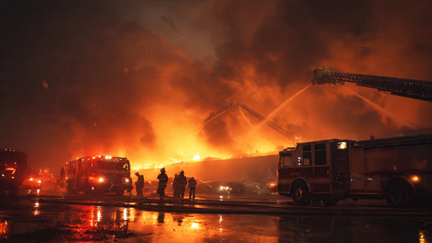A Fire of Unusual Scale Tests Emergency Response Efforts A Fire of Unusual Scale Tests Emergency Response Efforts
