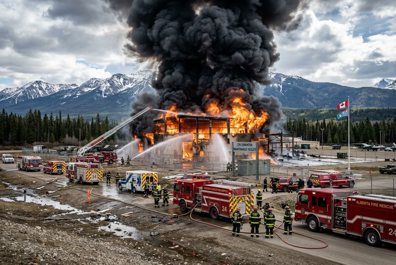 Fatal Accident Rocks Western Canada Military Site: Multiple Killed as Structural Fire Spreads Quickly Fatal Accident Rocks Western Canada Military Site: Multiple Killed as Structural Fire Spreads Quickly