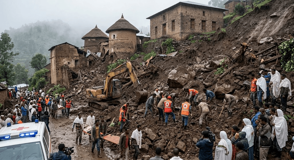 Tragedy at Holy Site: Massive Landslide at Ethiopian Monastery Leaves 14 Dead Tragedy at Holy Site: Massive Landslide at Ethiopian Monastery Leaves 14 Dead