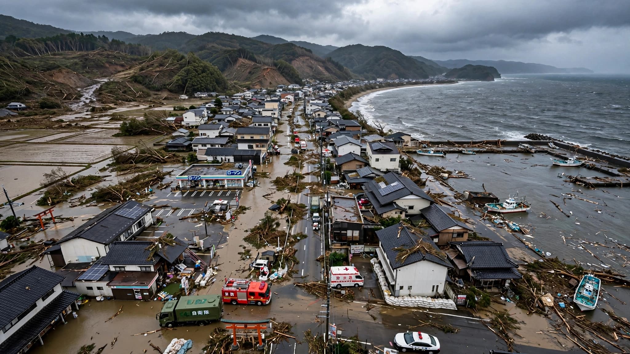 When Dujuan Crossed Japan’s Coast, Rain Turned Familiar Streets Into Uncertain Paths of Night When Dujuan Crossed Japan’s Coast, Rain Turned Familiar Streets Into Uncertain Paths of Night