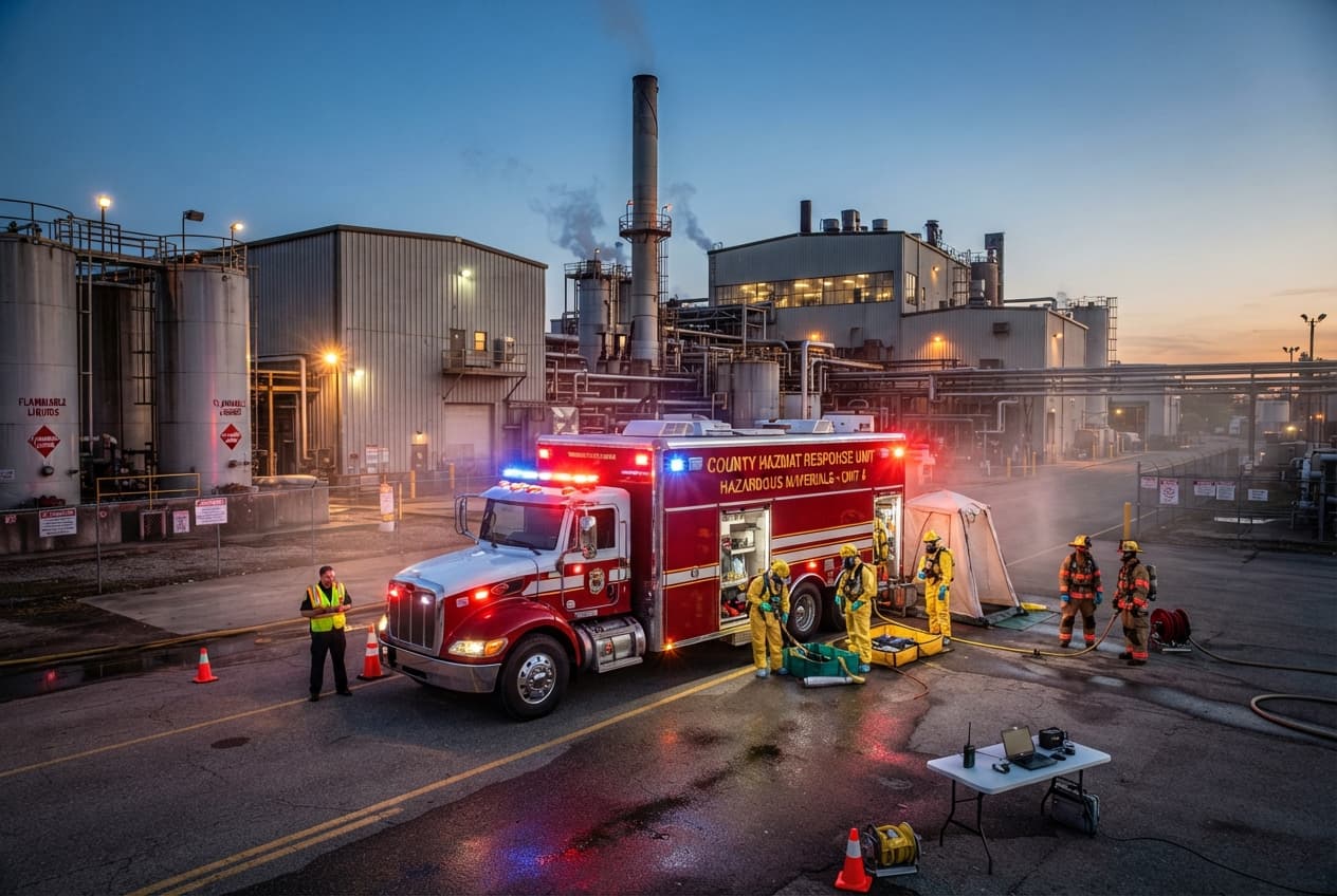 Västerås, Sweden: Severe Industrial Chemical Plant Leak Exposes Factory Technicians and Kills Worker Västerås, Sweden: Severe Industrial Chemical Plant Leak Exposes Factory Technicians and Kills Worker