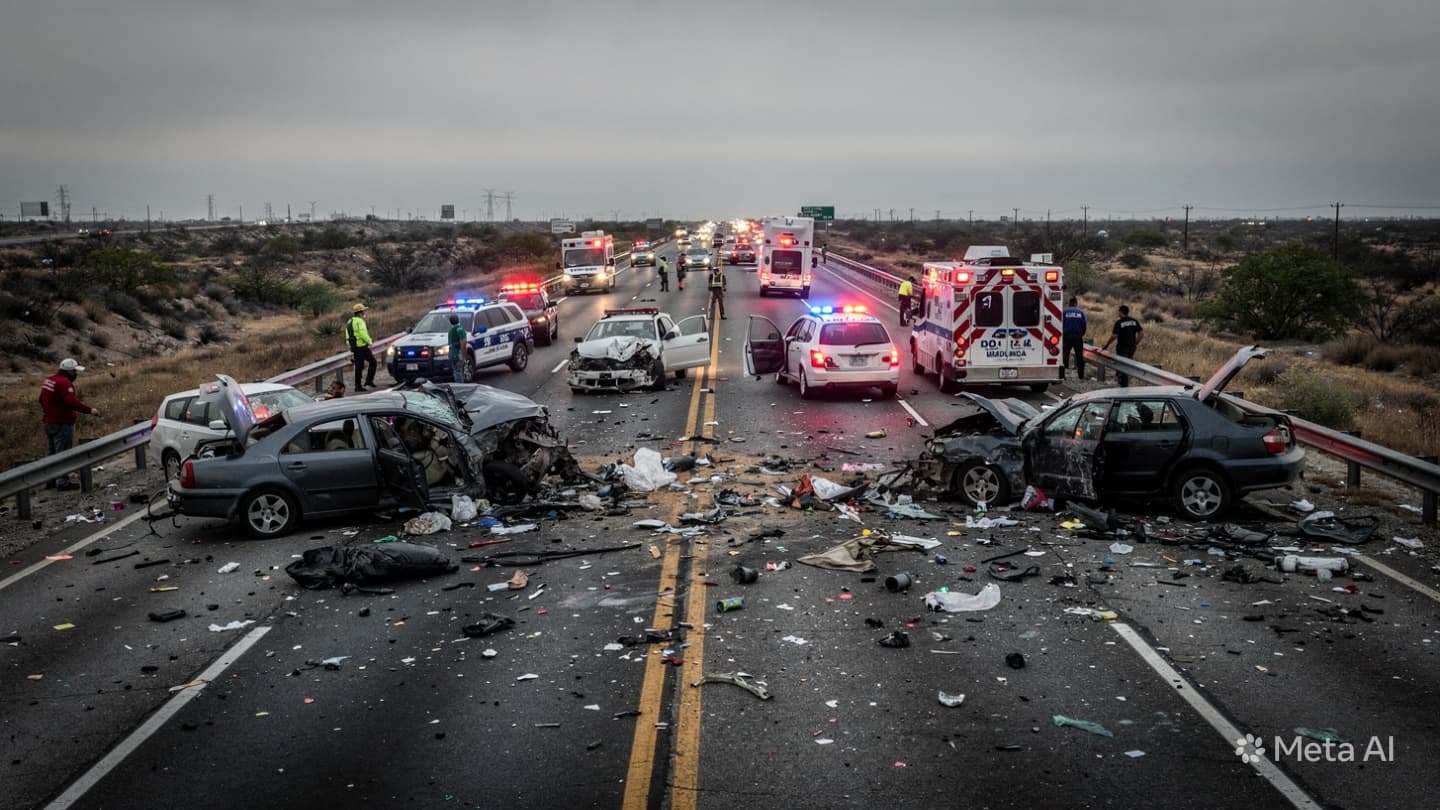 Four Dead in Mexico Highway Pile-up: Multiple Vehicles Collide on Route to Capital City Today Four Dead in Mexico Highway Pile-up: Multiple Vehicles Collide on Route to Capital City Today