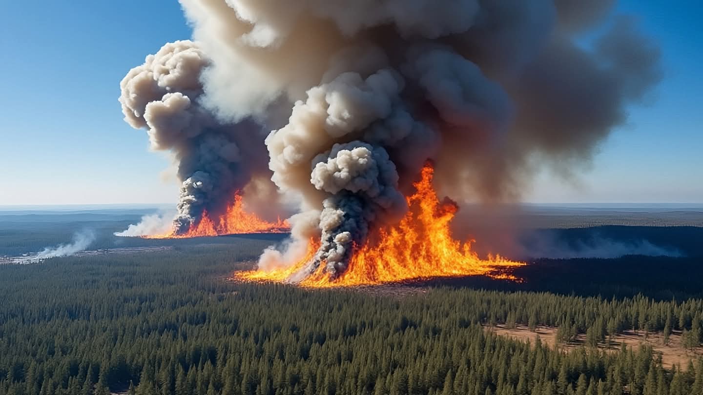 When the Earth Burns: Monitoring the Pear Lake Wildfire When the Earth Burns: Monitoring the Pear Lake Wildfire