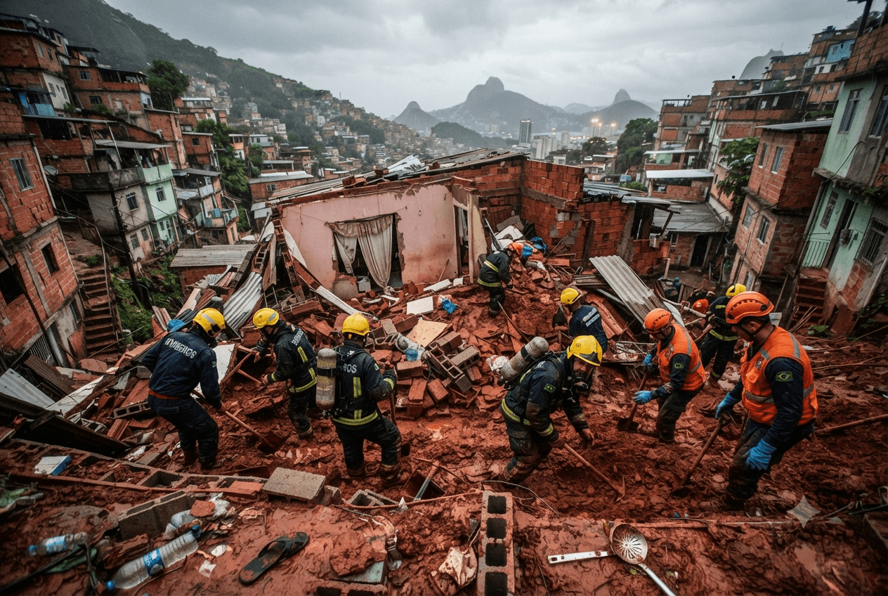 Rio de Janeiro Mudslide Tragedy: Heavy Rains Trigger Catastrophic Hillside Collapses Leaving Five Dead Rio de Janeiro Mudslide Tragedy: Heavy Rains Trigger Catastrophic Hillside Collapses Leaving Five Dead