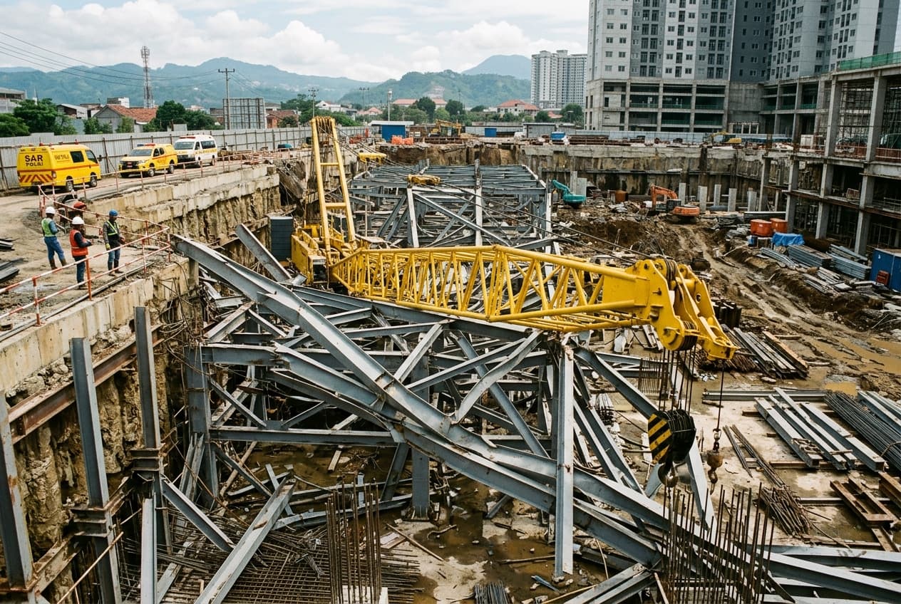 Fatal Construction Crane Collapse in Vientiane Kills One Worker, Injures Two Others Onsite Fatal Construction Crane Collapse in Vientiane Kills One Worker, Injures Two Others Onsite