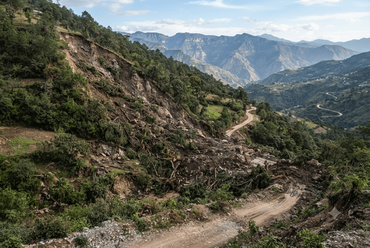 Oaxaca Landslide Tragedy: Twelve Lives Lost As Heavy Rains Destabilize Steep Terrain In Mexico Oaxaca Landslide Tragedy: Twelve Lives Lost As Heavy Rains Destabilize Steep Terrain In Mexico