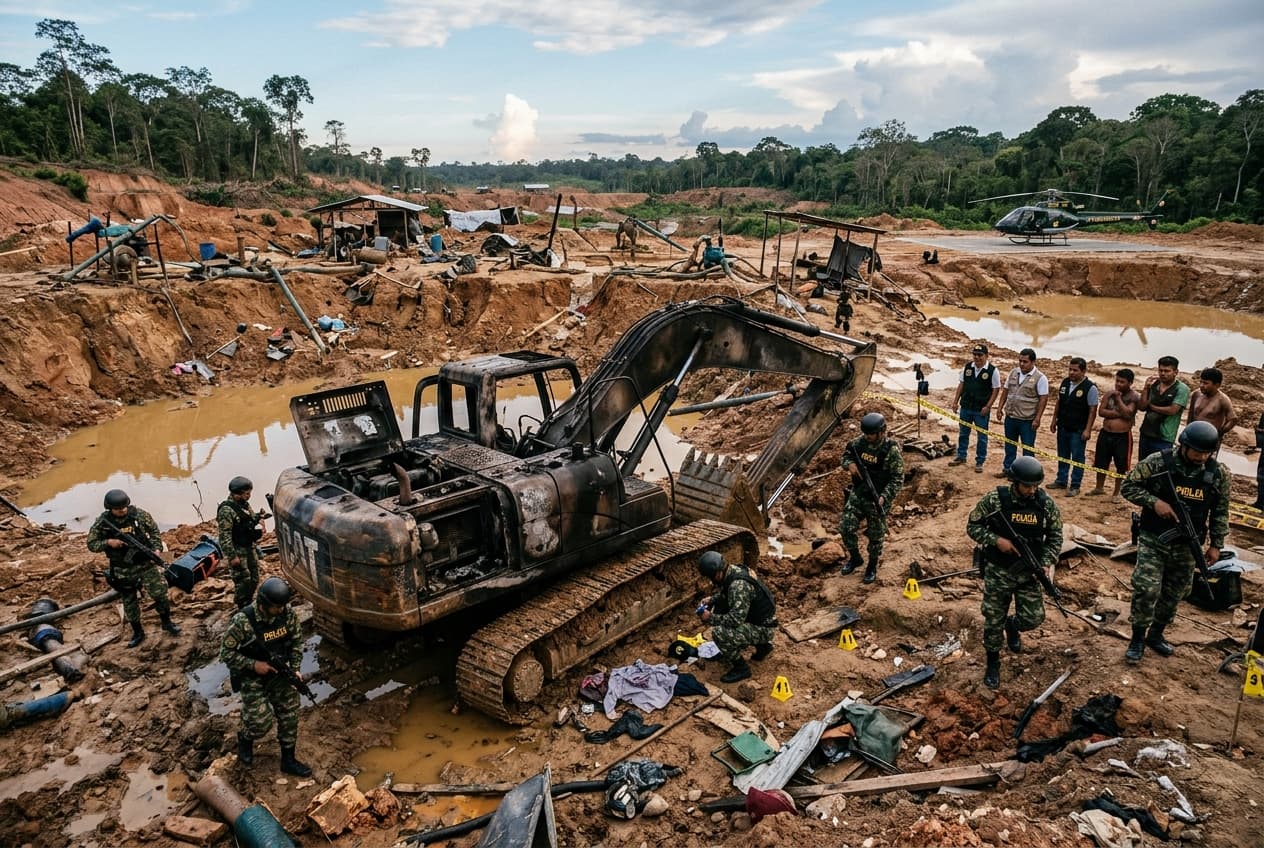 Illegal Mining Site Dispute Turns Deadly In Peru Highlands, Gunmen Clash, Several Miners Killed Illegal Mining Site Dispute Turns Deadly In Peru Highlands, Gunmen Clash, Several Miners Killed