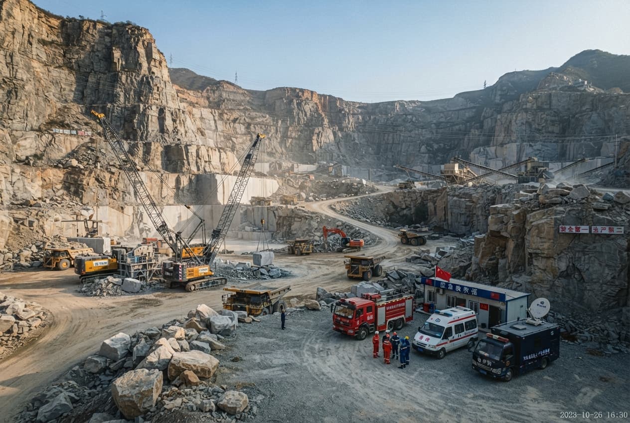 Mining Collapse Tragedy, Hebei: Sudden Slope Failure Buries Heavy Machinery and Claims One Operator's Life Today Mining Collapse Tragedy, Hebei: Sudden Slope Failure Buries Heavy Machinery and Claims One Operator's Life Today