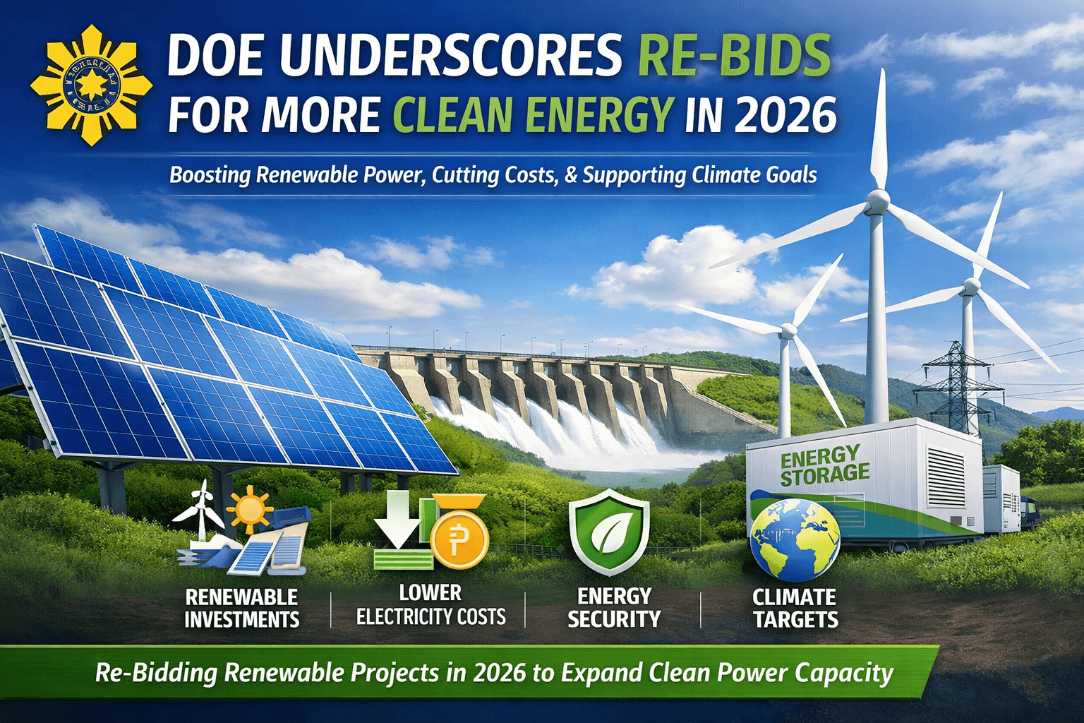 DOE Underscores Re-Bids for More Clean Energy in 2026 DOE Underscores Re-Bids for More Clean Energy in 2026