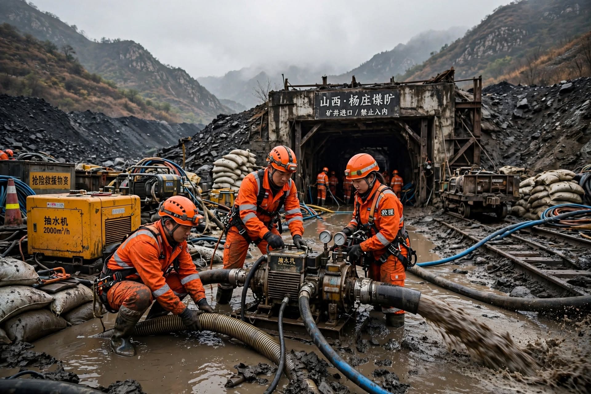 Coal Mine Flash Flood In Shanxi, Nine Miners Trapped Underground, Two Confirmed Dead Coal Mine Flash Flood In Shanxi, Nine Miners Trapped Underground, Two Confirmed Dead
