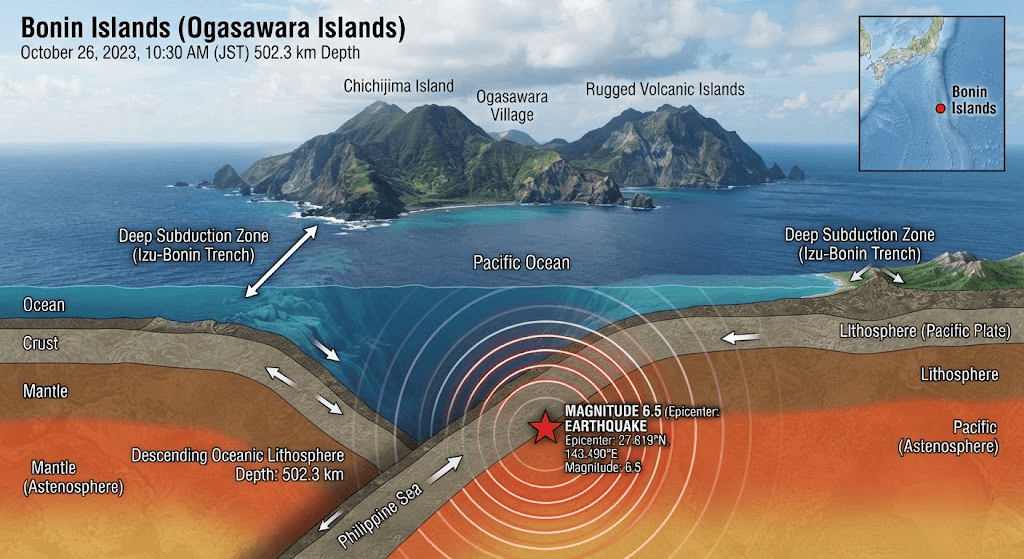 Powerful 6.5-Magnitude Earthquake Strikes Off Japan’s Bonin Islands Powerful 6.5-Magnitude Earthquake Strikes Off Japan’s Bonin Islands
