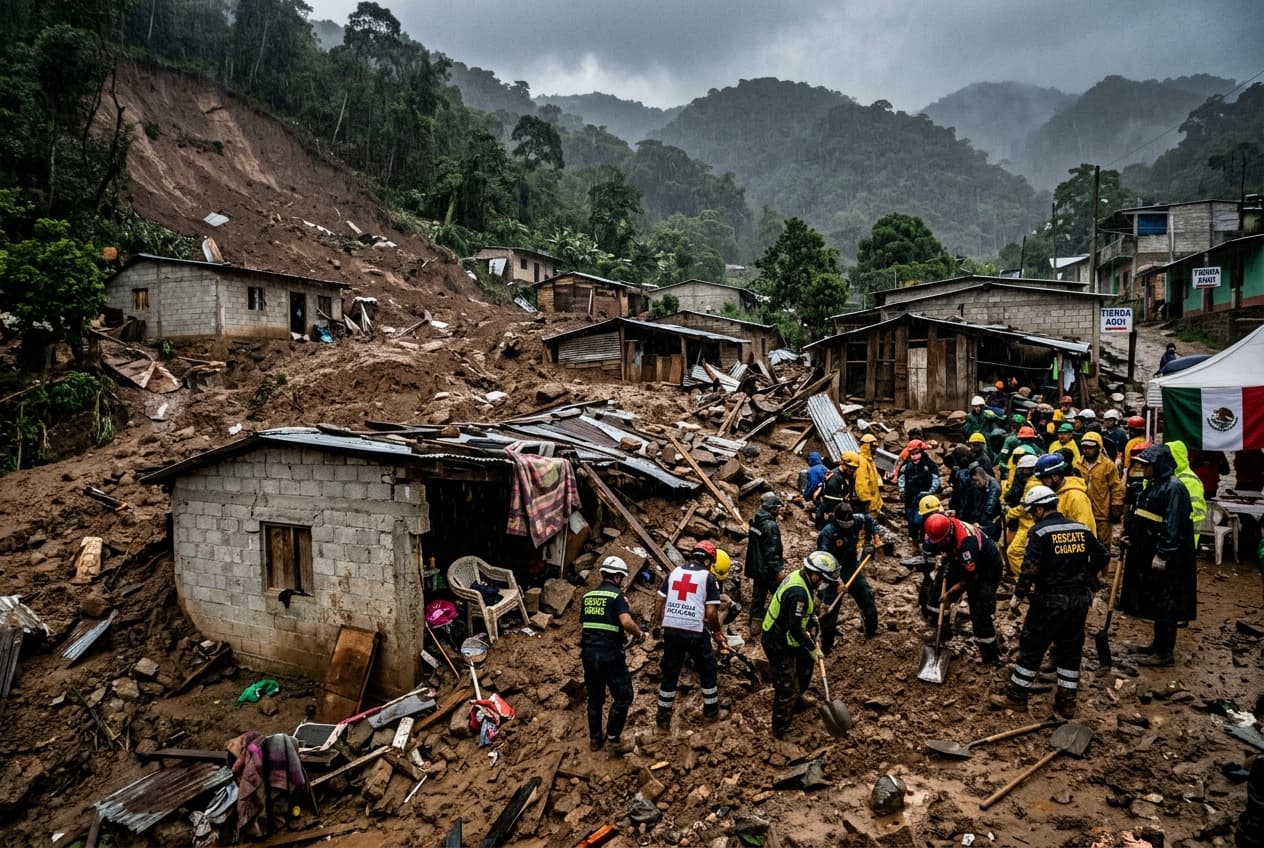 Chiapas Floods Kill Three, Destroy Dozens Of Homes As Rivers Overflow After Storm Chiapas Floods Kill Three, Destroy Dozens Of Homes As Rivers Overflow After Storm