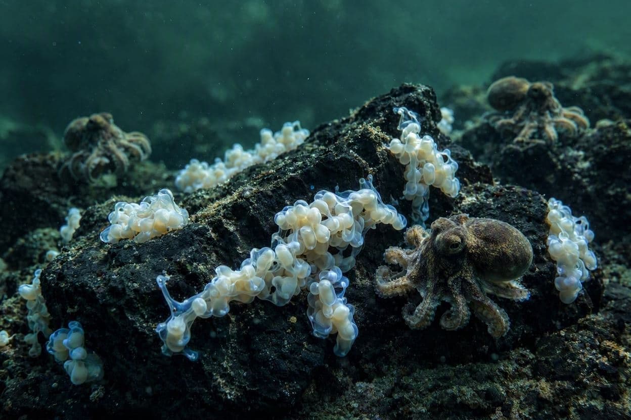 An octopus metropolis redefines our view of the deep. An octopus metropolis redefines our view of the deep.