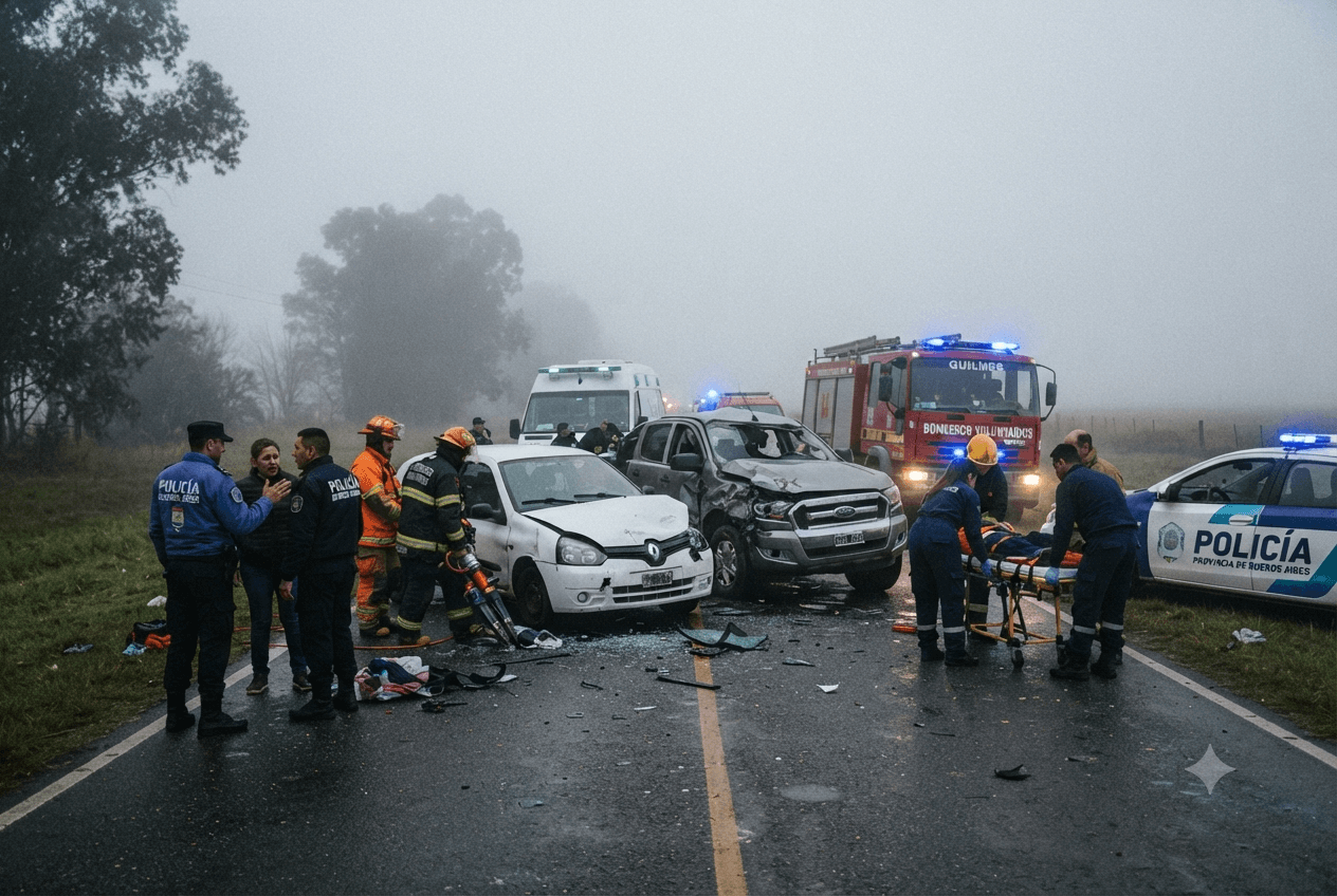 Highway Pileup: Heavy Fog Triggers Multi-Vehicle Crash in Argentina, Leaving Three Dead and Ten Injured Highway Pileup: Heavy Fog Triggers Multi-Vehicle Crash in Argentina, Leaving Three Dead and Ten Injured