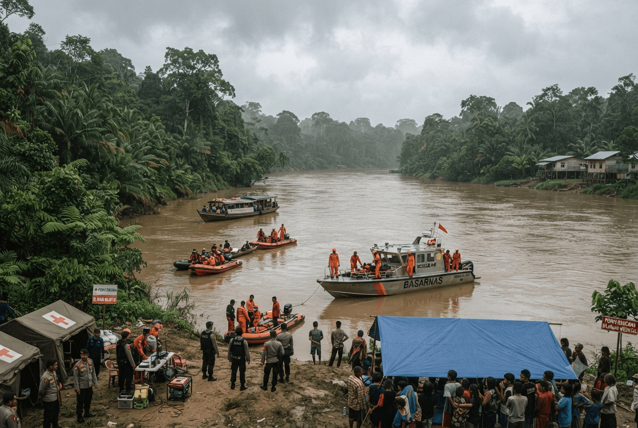 Kalimantan Boat Tragedy: Two Bodies Recovered From River After Vessel Capsizes In Indonesia Today Kalimantan Boat Tragedy: Two Bodies Recovered From River After Vessel Capsizes In Indonesia Today