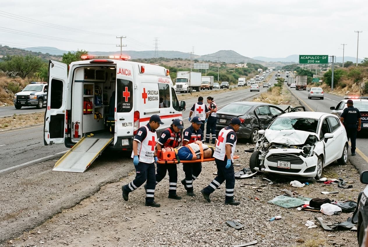 Massive Crash On Federal Highway 57 Leaves Dozens Injured, Traffic Blocked For Hours Massive Crash On Federal Highway 57 Leaves Dozens Injured, Traffic Blocked For Hours