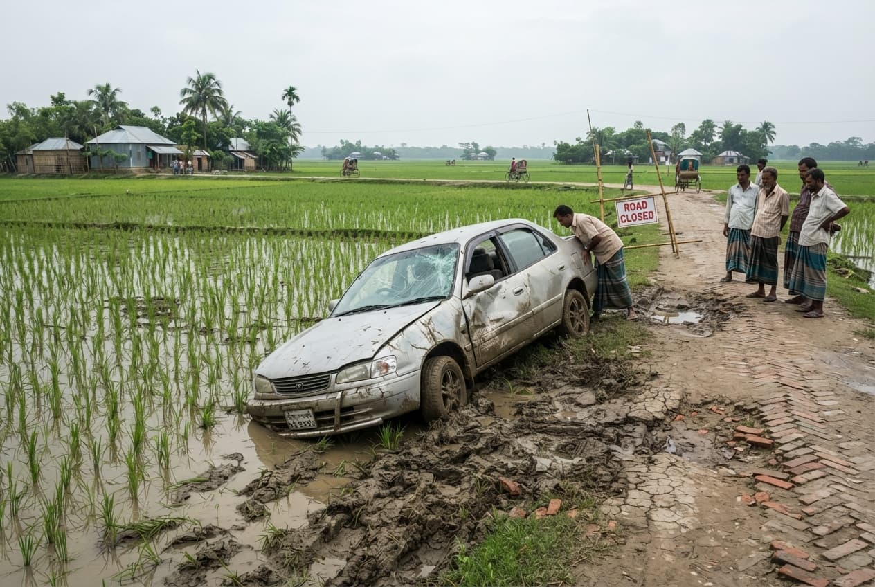 Pedestrian Tragedy in Bogura: Elderly Woman Dies After Being Struck by Ministerial Vehicle Pedestrian Tragedy in Bogura: Elderly Woman Dies After Being Struck by Ministerial Vehicle