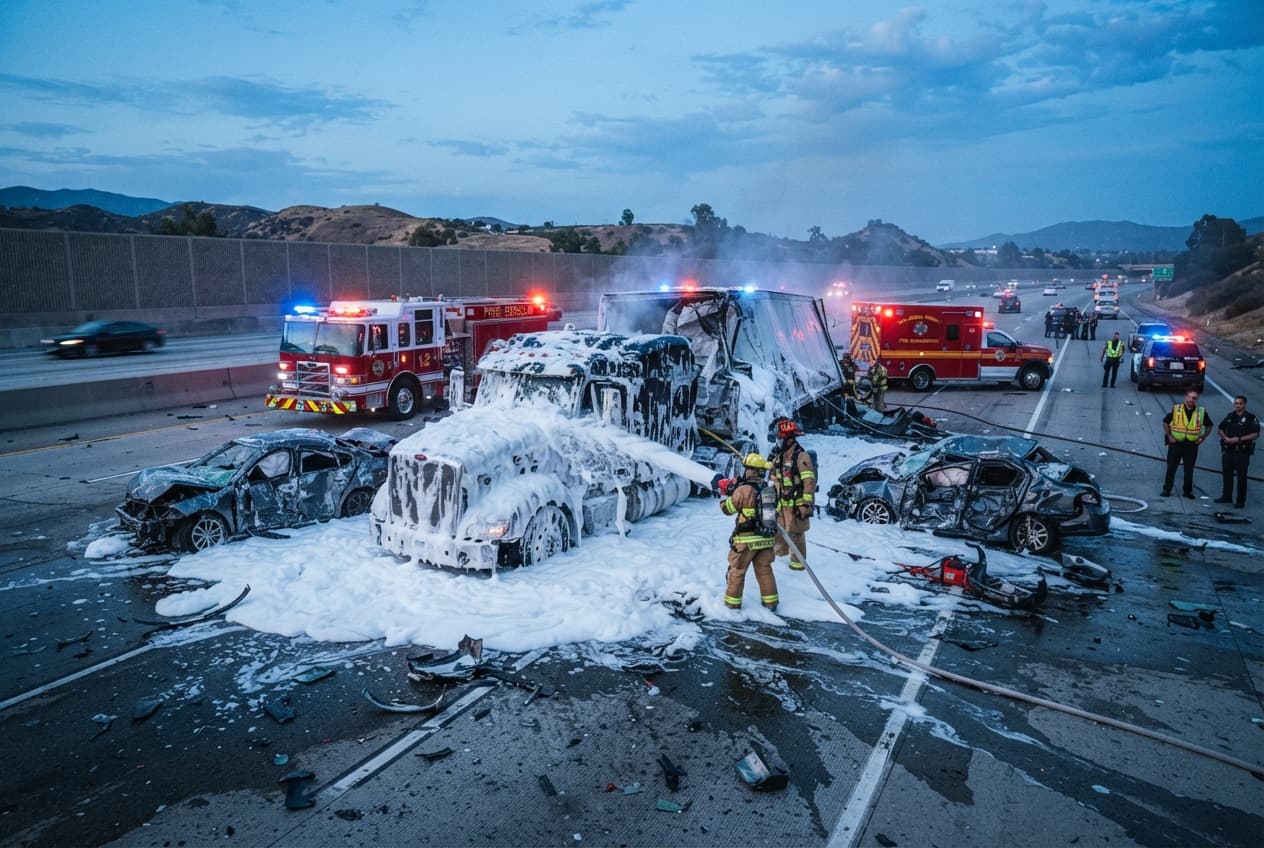Highway Collision: Two Dead and Five Hospitalized Following Multi-Vehicle Semi-Truck Crash Near Córdoba Highway Collision: Two Dead and Five Hospitalized Following Multi-Vehicle Semi-Truck Crash Near Córdoba