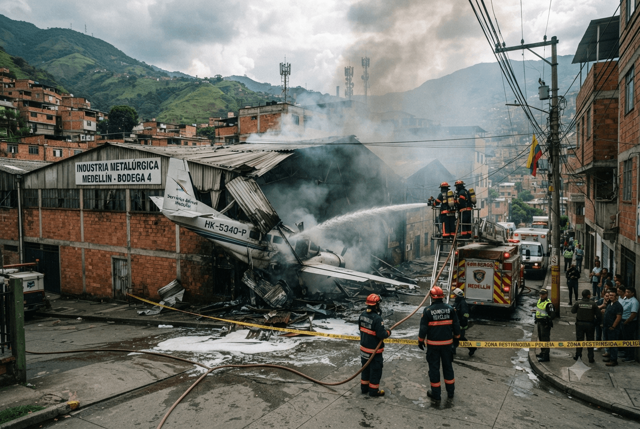 Light Aircraft Crashes Near Medellín 3 People Dead Reported: Aviation Inspectors Examine Wreckage Now Light Aircraft Crashes Near Medellín 3 People Dead Reported: Aviation Inspectors Examine Wreckage Now