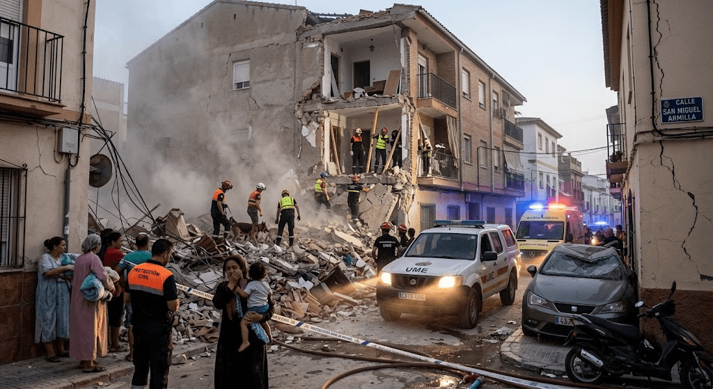 Strong 5.0-Magnitude Earthquake Strikes Granada Region in Southern Spain Strong 5.0-Magnitude Earthquake Strikes Granada Region in Southern Spain
