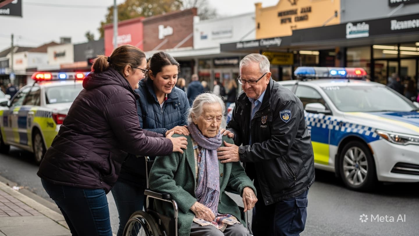 Between Ordinary Errands And Sudden Disorder, Strangers Step Forward To Help Between Ordinary Errands And Sudden Disorder, Strangers Step Forward To Help