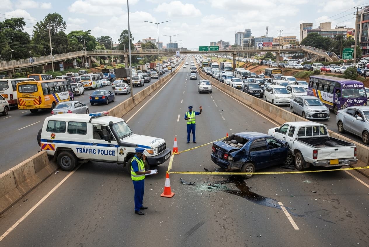 Speeding Truck Accident: Two Pedestrians Fatally Struck on Thika Superhighway Speeding Truck Accident: Two Pedestrians Fatally Struck on Thika Superhighway