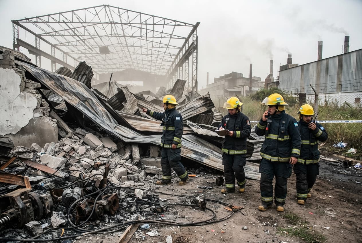 Industrial Accident: Roof Collapse at Packing Plant in Argentina Kills Two Workers Industrial Accident: Roof Collapse at Packing Plant in Argentina Kills Two Workers