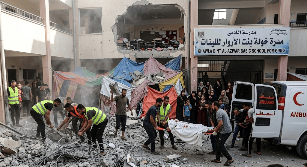Tragedy at Gaza Shelter: One Dead, Multiple Injured as Artillery Shell Hits Deir Al-Balah School Tragedy at Gaza Shelter: One Dead, Multiple Injured as Artillery Shell Hits Deir Al-Balah School