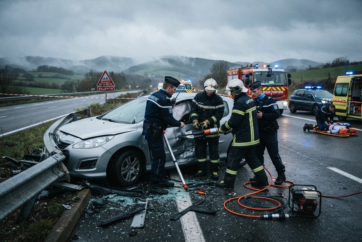 High-Speed Highway Crash Outside Lyon Leaves Two Families Dead in Devastating Collision High-Speed Highway Crash Outside Lyon Leaves Two Families Dead in Devastating Collision