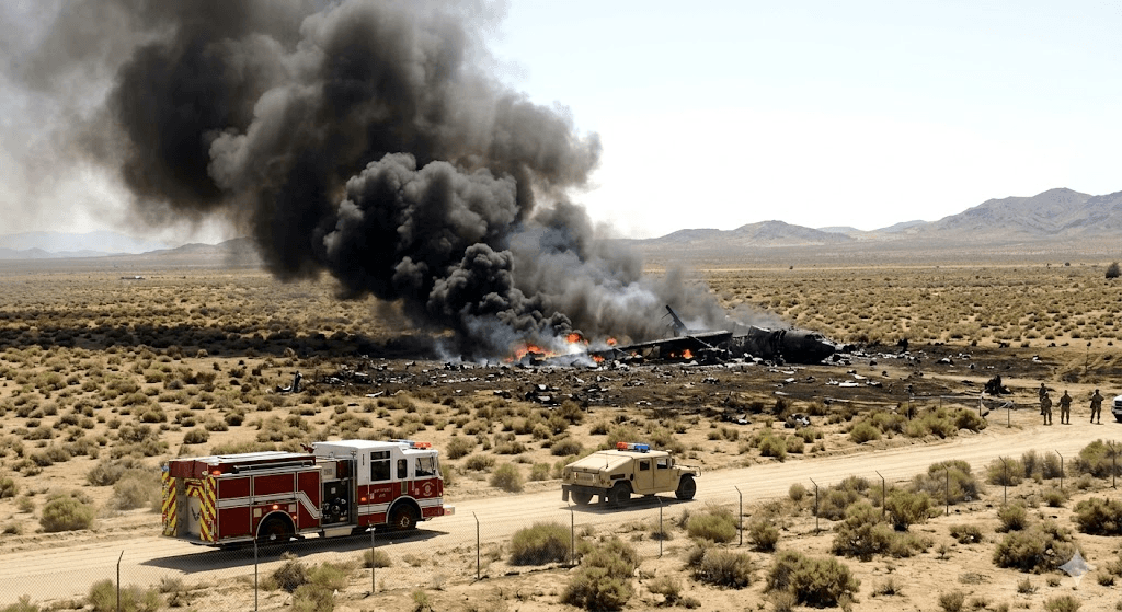 Tragedy in California: US B-52 Bomber Crashes After Take-Off, Leaving 8 Dead Tragedy in California: US B-52 Bomber Crashes After Take-Off, Leaving 8 Dead