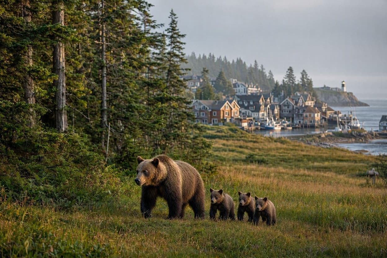 Wild Neighbors: Grizzly Family Visits Small B.C. Town Wild Neighbors: Grizzly Family Visits Small B.C. Town