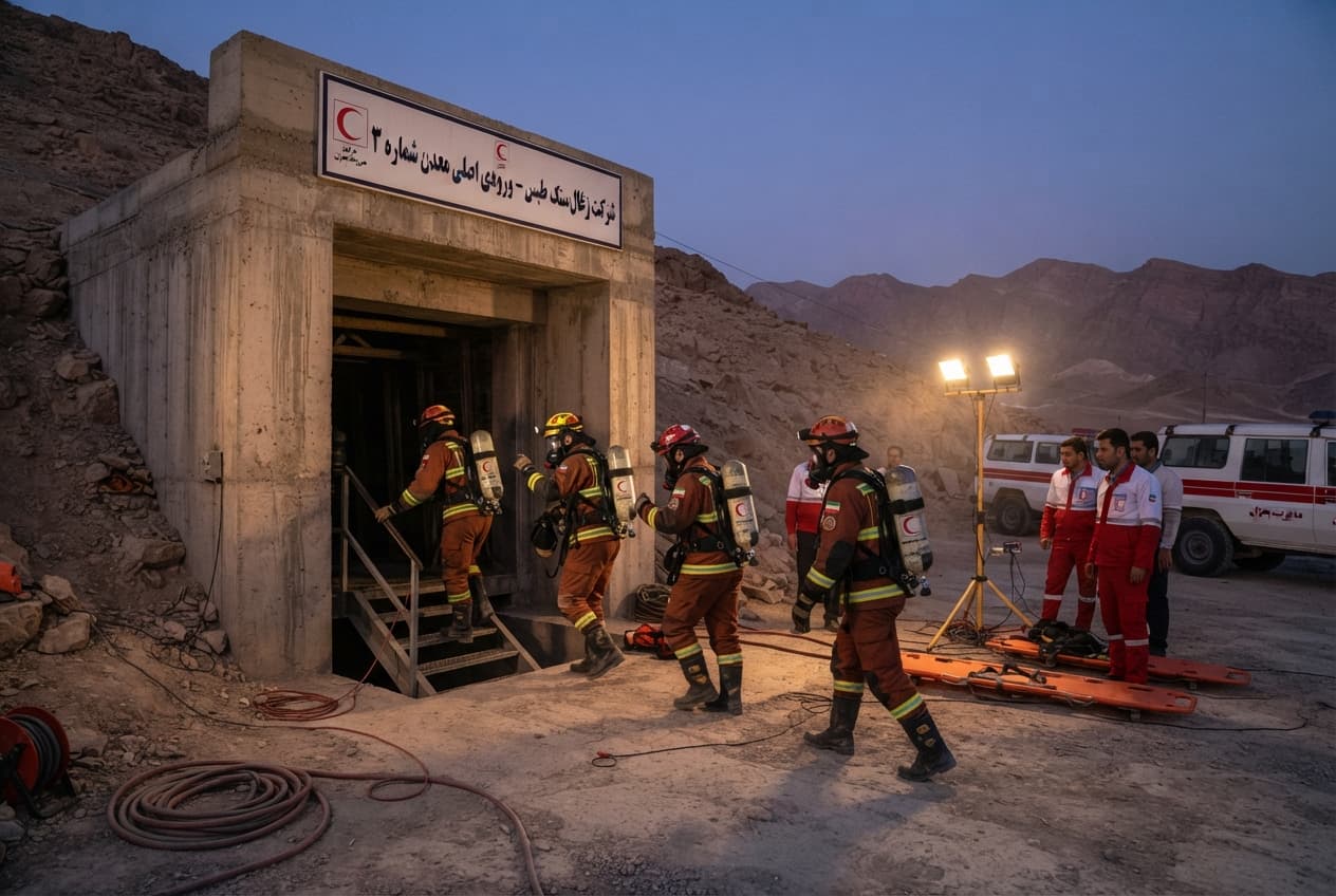 Iranian Coal Mine Disaster: Gas Leak In Tabas Underground Shaft Claims Two Miners' Lives Iranian Coal Mine Disaster: Gas Leak In Tabas Underground Shaft Claims Two Miners' Lives