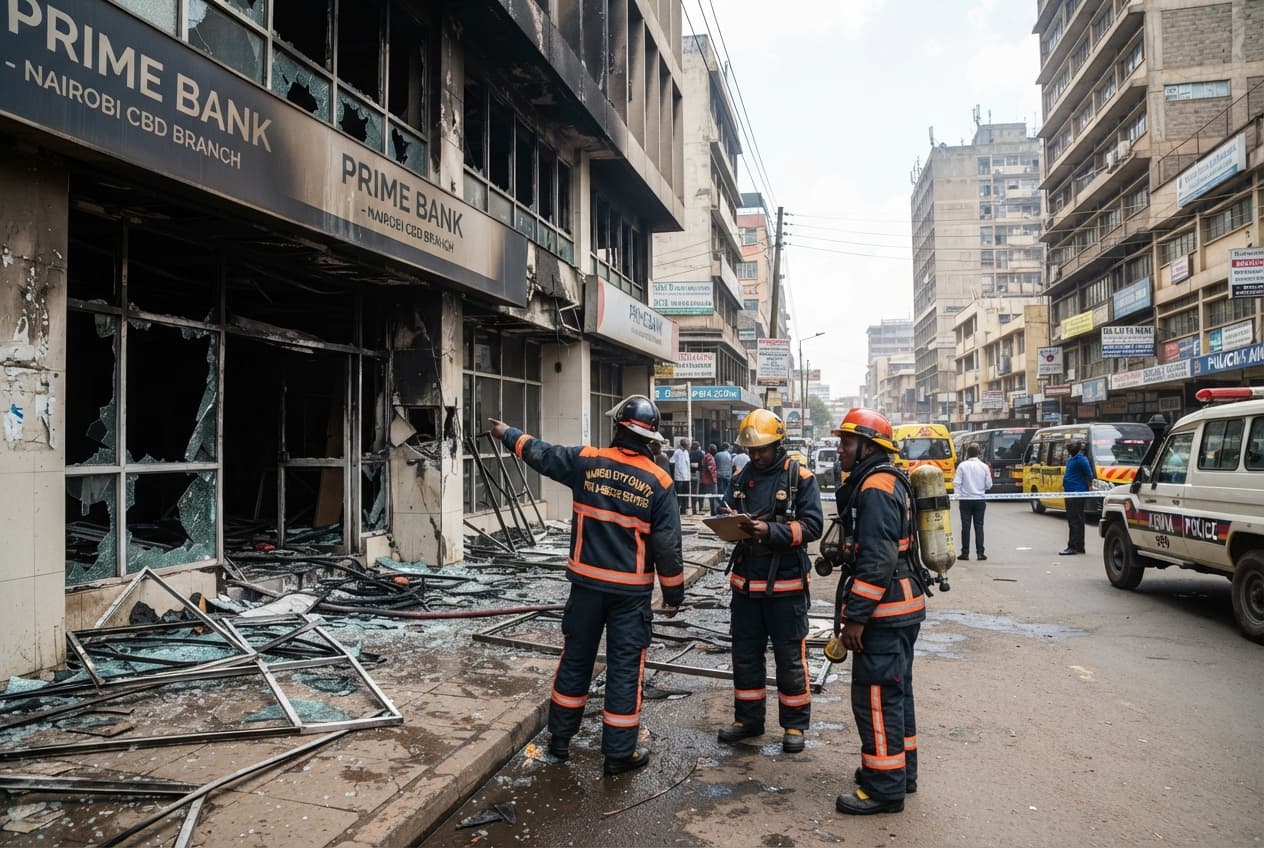 Bank Vault Robbery: Two Security Guards Found Dead Following Arson Attack in Nairobi Bank Vault Robbery: Two Security Guards Found Dead Following Arson Attack in Nairobi