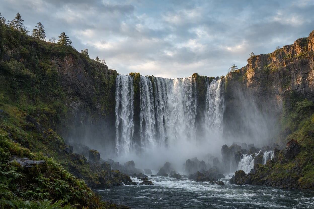 Tourists Cling to Each Other in Desperate Struggle as Raging Flood Sweeps Them Down Waterfall Tourists Cling to Each Other in Desperate Struggle as Raging Flood Sweeps Them Down Waterfall