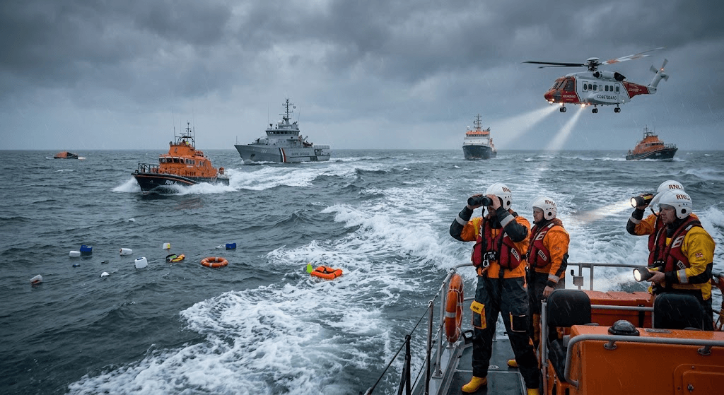 Tragedy at Sea: Two Missing After Fishing Boat Sinks in English Channel Tragedy at Sea: Two Missing After Fishing Boat Sinks in English Channel